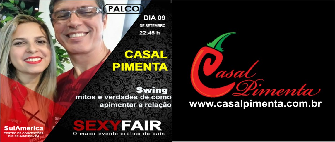 Casal Pimenta fala sobre swing na Sexyfair