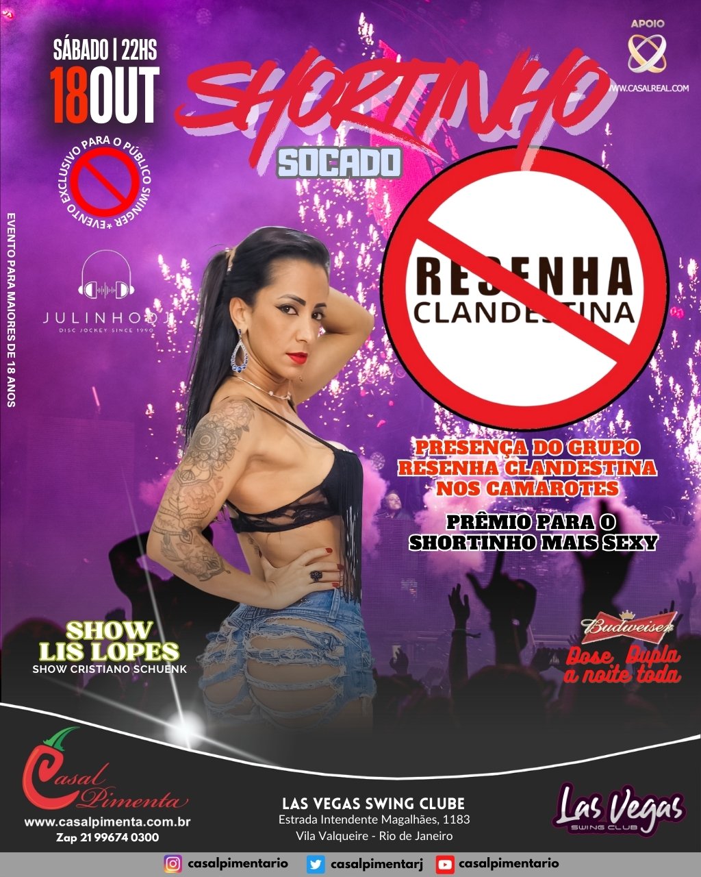 18/10 Festa do Shortinho Socado
