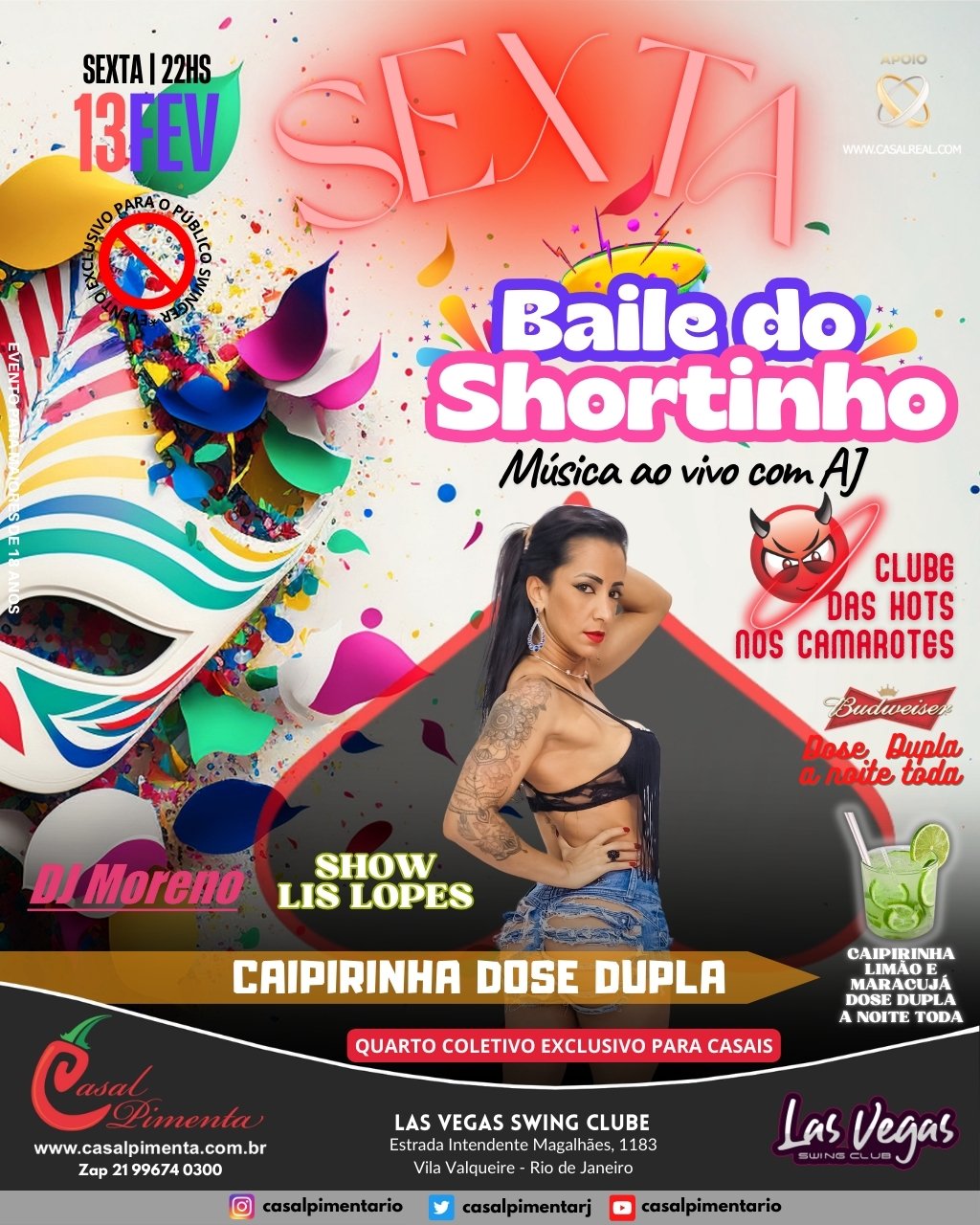 13/02 Sexta Baile do Shortinho