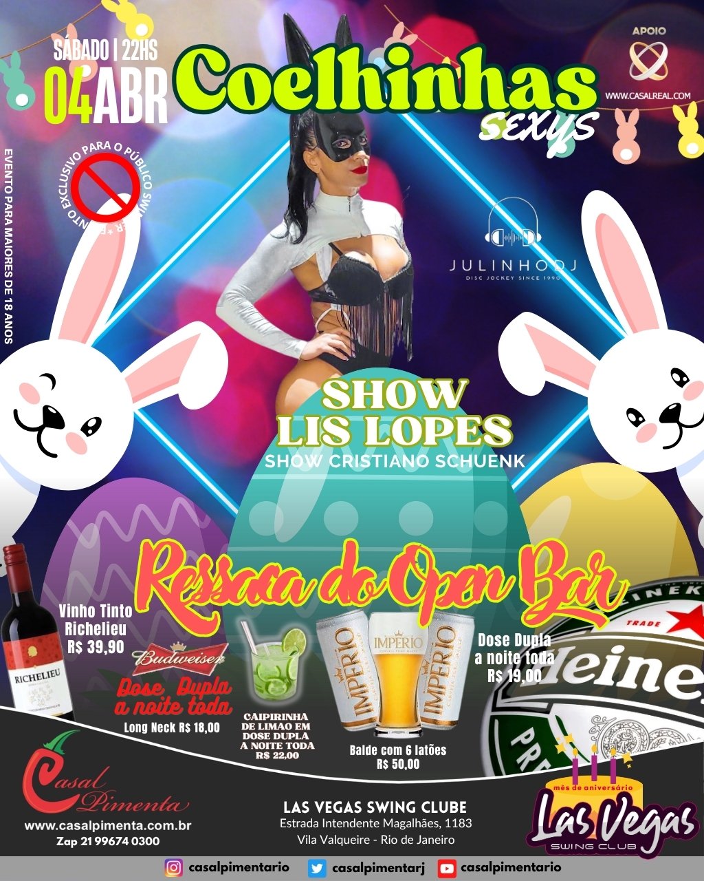 04/04 Festa Coelhinhas Sexys