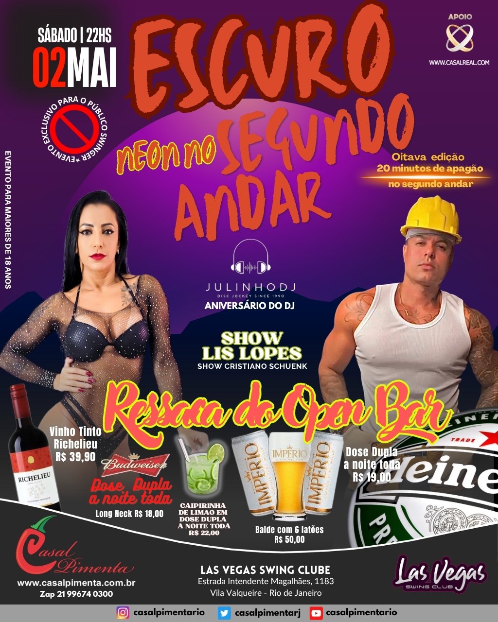 02/05 Festa Escuro Neon no Segundo Andar