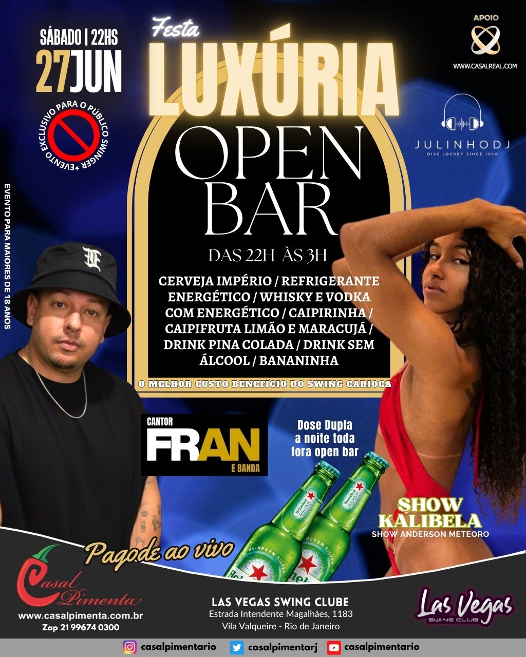 27/06 Festa Luxúria Open Bar