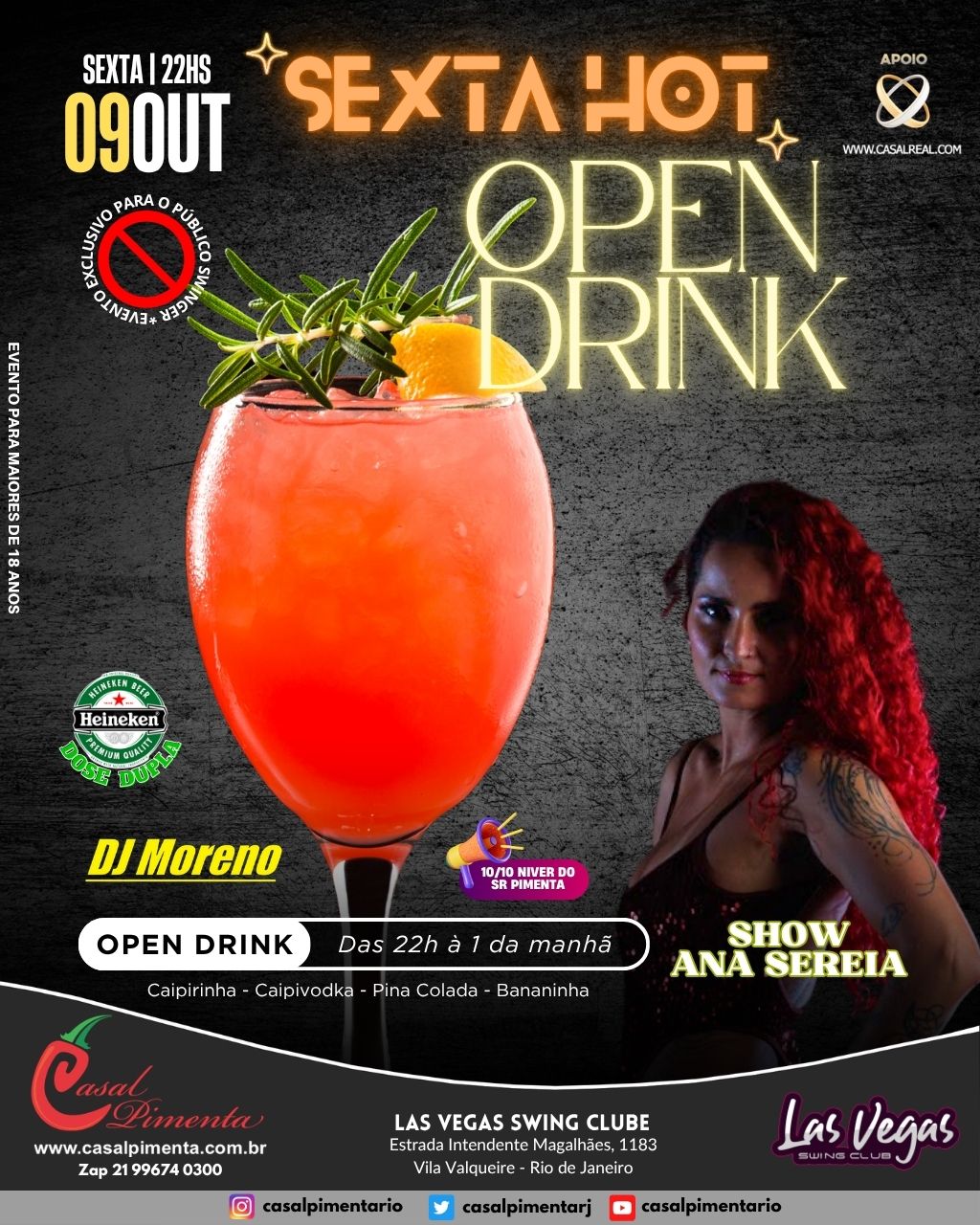 09/10 Sexta Hot Open Drinks